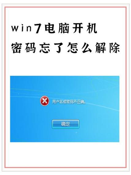 win7电脑开机密码忘了怎么办