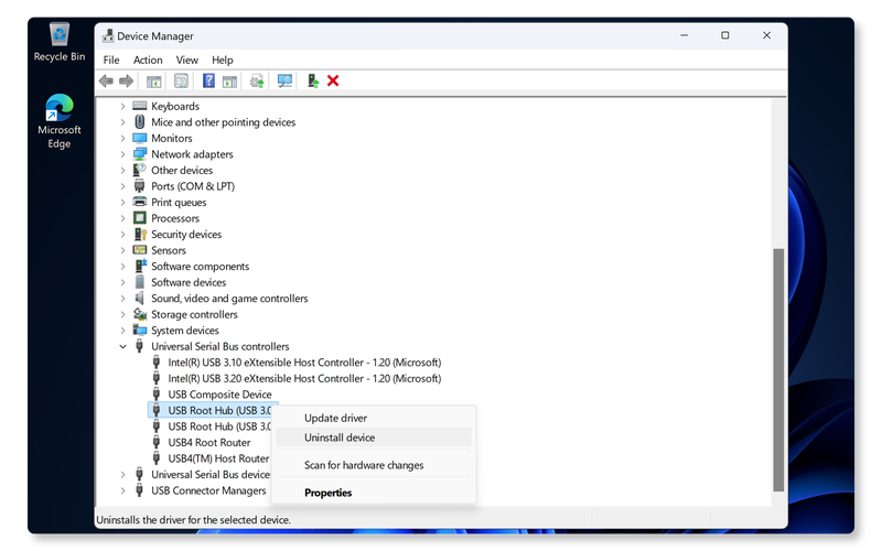 笔记本电脑无法识别usb设备