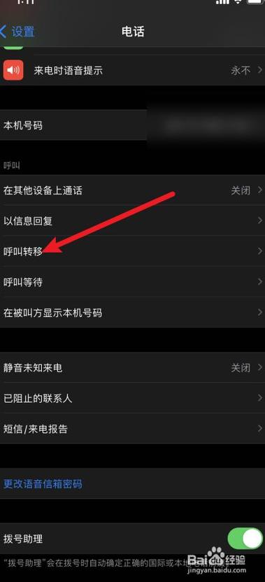 苹果手机设置呼叫转移怎么设置