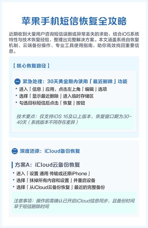 苹果手机如何恢复删除的短信