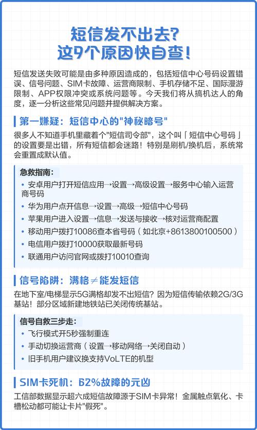 手机发不出去短信是什么原因
