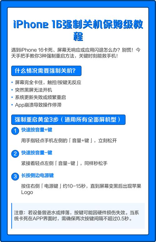 苹果手机卡了怎么强制关机