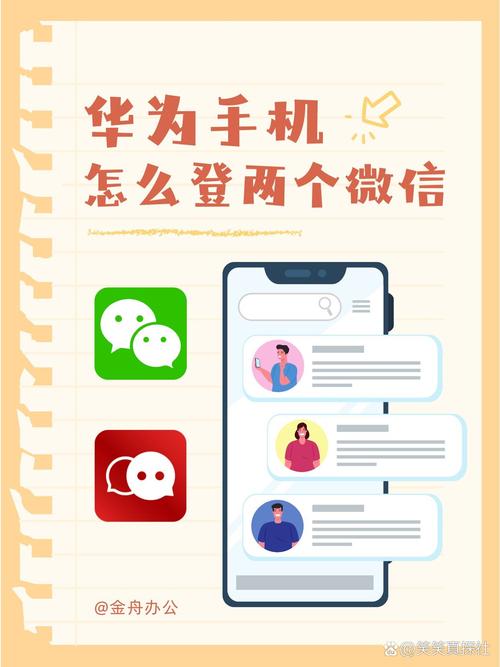 华为手机怎么设置两个微信