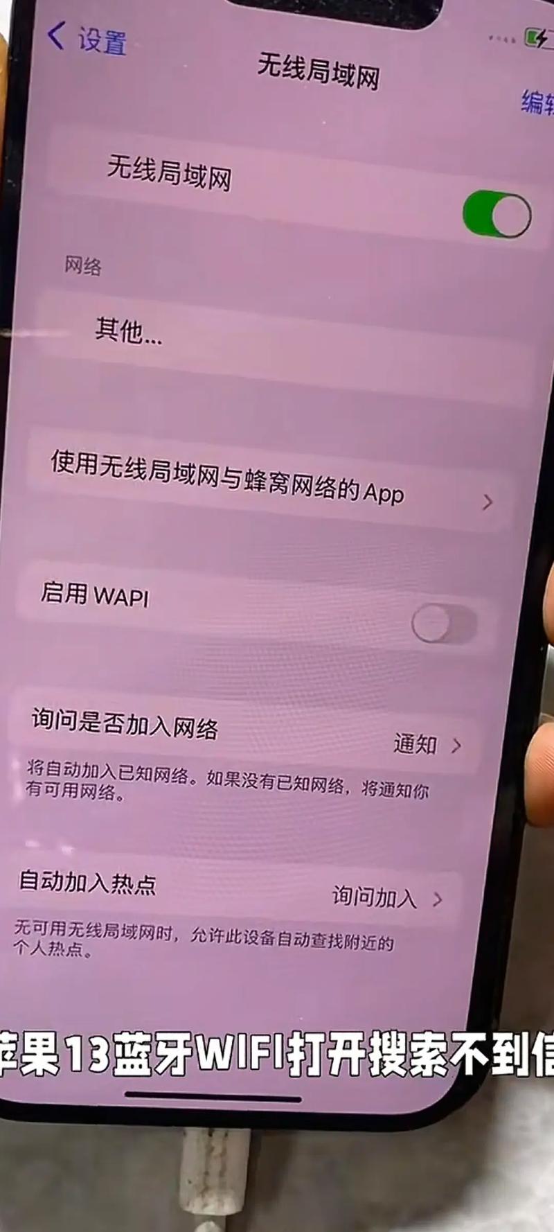 苹果手机连上wifi没网