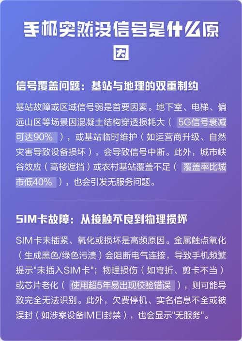 手机突然没信号是怎么回事
