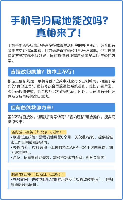 手机号码归属地可以更改吗