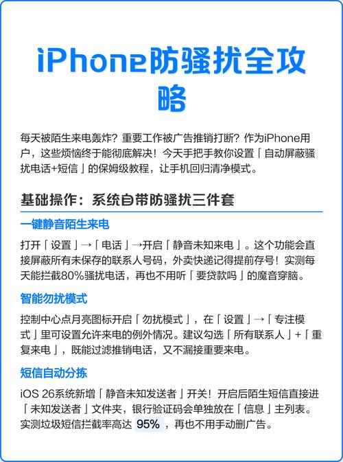 苹果手机怎么设置防骚扰