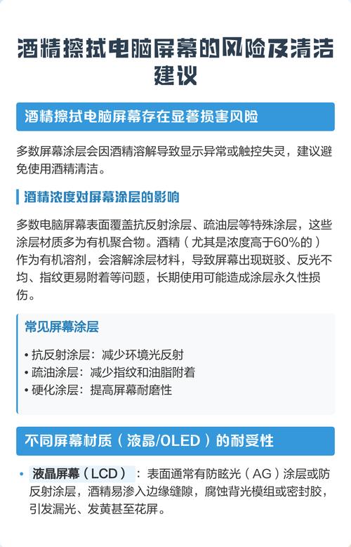 电脑屏幕可以用酒精擦拭吗