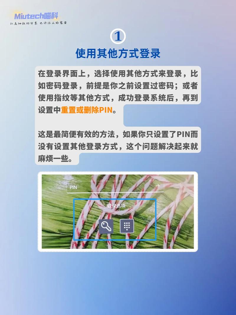 电脑pin码忘了开不了机