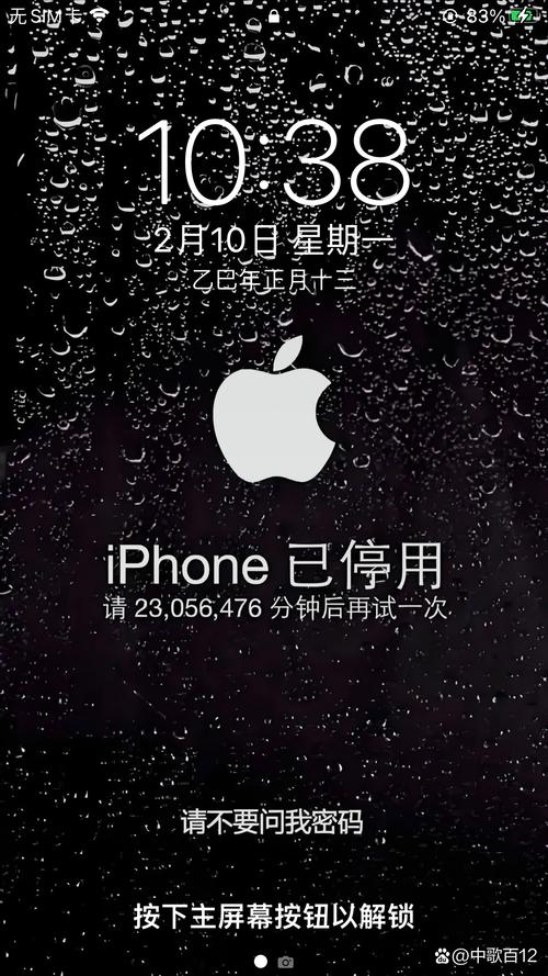苹果手机忘记密码被停用