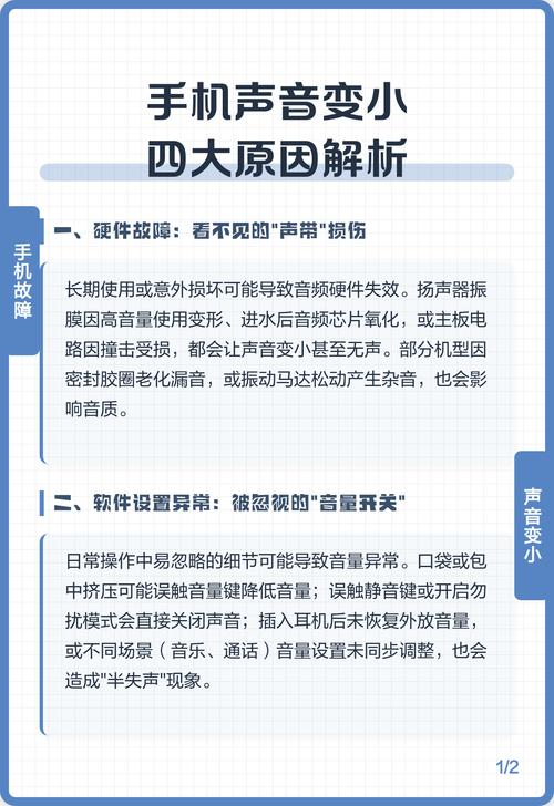 手机声音变小了怎么回事