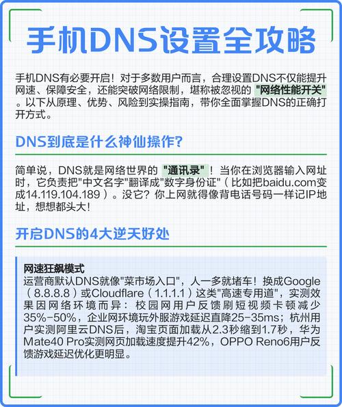 手机的dns怎么设置