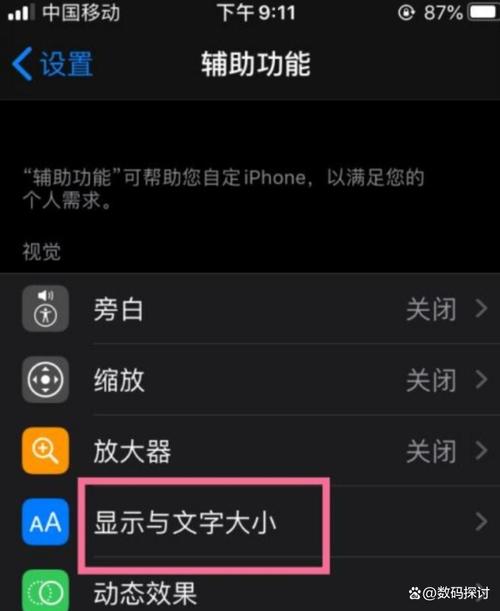 苹果手机如何调大字体