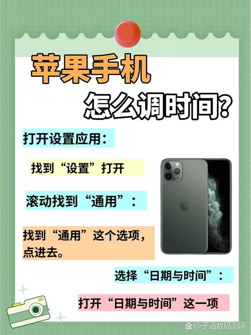 苹果手机如何修改时间