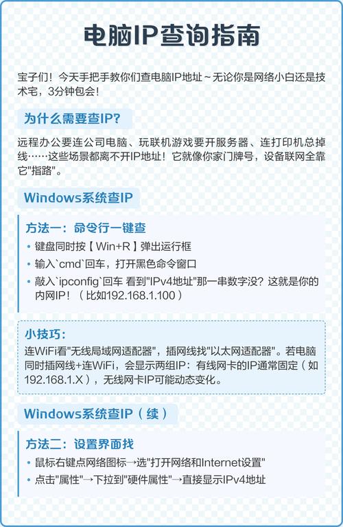 怎样查看电脑的ip地址