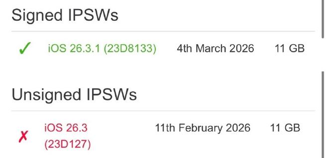 苹果绕过验证强制降级
